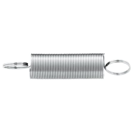 Prime-Line Extension Spring, 5 in. x 1-1/2 in. x 0.020 in., Steel, Double Loop, PK2 SP 9601
